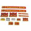 Minneapolis Moline UB Minneapolis Moline Decal Set, UB, Mylar