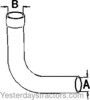 Oliver 1555 Radiator Hose, Upper