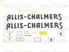 Allis Chalmers B Decal Set