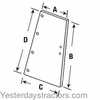 Farmall 3788 Cab Glass, Used