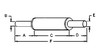 Allis Chalmers C Muffler, Underhood, Vertical, Long Type