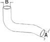 Allis Chalmers 7045 Radiator Hose, Upper