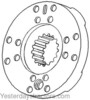 Allis Chalmers D17 Brake Plate Assembly, with Lining