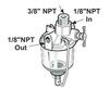 Case S Fuel Strainer Assembly