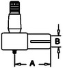 Case 580CK Cylinder End, Female Thread