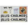 Allis Chalmers WC Decal Set