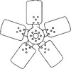 John Deere 4010 Fan Blade, 5 Blade