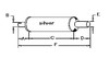 Case 500 Muffler, Horizontal