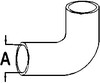 Oliver Super 88 Radiator Hose, Upper