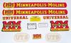 Minneapolis Moline UTS Decal Set