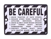 John Deere A Be Careful Plate