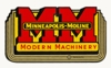 Minneapolis Moline 445 MM Logo Decal