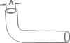 Ford 1710 Radiator Hose, Upper