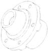 John Deere 2030 Hub, Front Wheel, 6 bolt