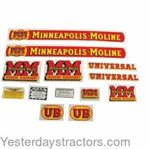 Minneapolis Moline UB Minneapolis Moline Decal Set 102776