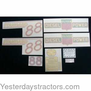 Oliver 88 Oliver 88 Standard Decal Set 102830