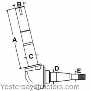 Ford 4000 Spindle - Right Hand 104528