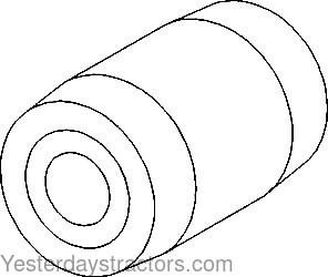 Oliver 1850 Drawbar Roller 104627A