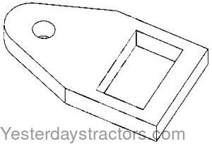 Oliver 1800 Drawbar Roller End Plate 104629A