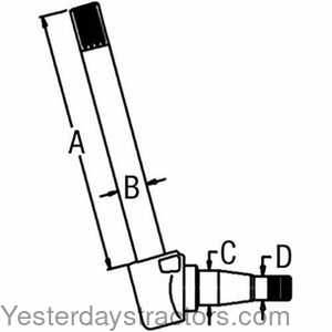 Massey Ferguson 699 Spindle - Left Hand 105022