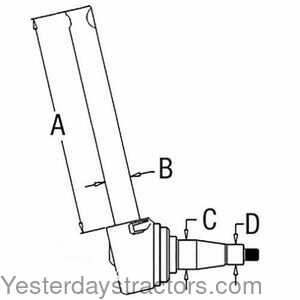 Massey Ferguson 1150 Spindle - Right Hand 105023