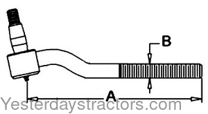 Oliver 550 Tie Rod End 106681AS