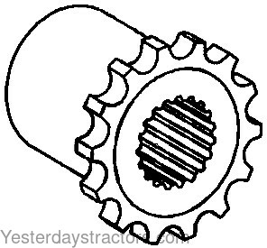 Oliver 1550 Coupler Sprocket 107275A