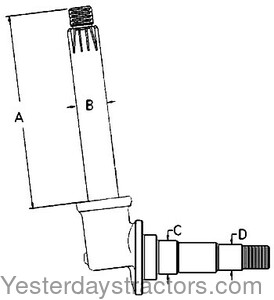 Oliver 1650 Spindle 107282A