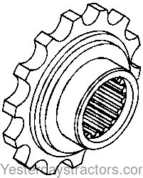 Oliver 1600 Coupler Sprocket 107415A