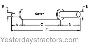 Minneapolis Moline U Muffler 10A12633