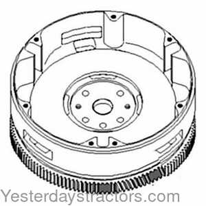 John Deere 830 Flywheel With Ring Gear 121431