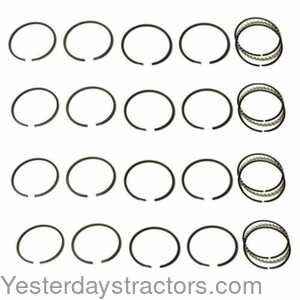 Minneapolis Moline UB Piston Ring Set - 3.750 inch Overbore - 4 Cylinder 128985