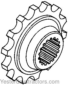 Oliver 1655 Coupler Sprocket 155533A