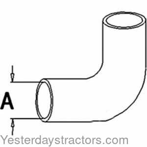 Oliver 770 Radiator Hose - Upper 159188