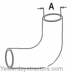 Oliver 1800 Radiator Hose - Upper 159195