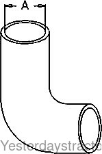 Oliver 1850 Radiator Hose 168494A