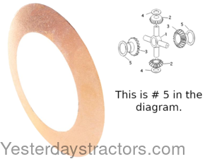 Ferguson TEA20 Differential Planetary Thrust Washer 181247M1