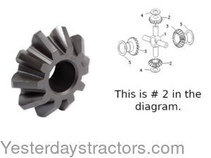 Massey Ferguson 65 Differential Pinion Gear 181275M1