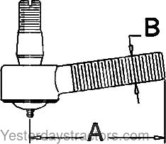 Massey Ferguson Super 90 Tie Rod 183388M91