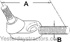 Massey Ferguson 150 Tie Rod End 186077M92