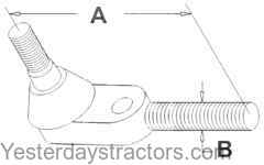 Massey Ferguson 165 Tied Rod End 192863M1