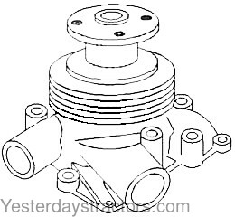 Oliver 1755 Water Pump 303023486