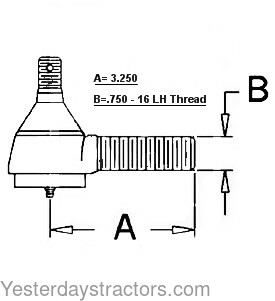 Ford 600 Drag Link End 309523