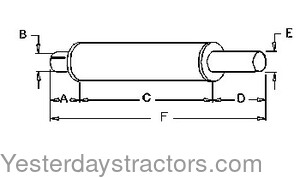 Farmall 300 Muffler 362483R91