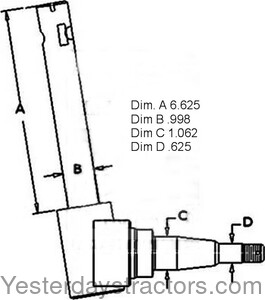 Farmall Cub Spindle 364009R92