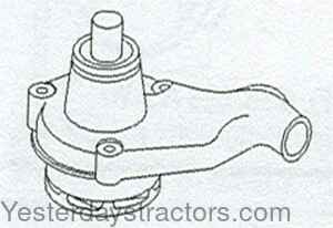 Massey Ferguson 285 Water Pump 3641363M91