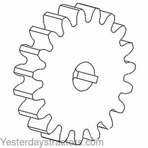 Farmall 1206 Hydraulic Pump Drive Gear 382332R1