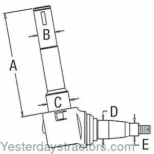 Allis Chalmers 7045 Spindle 499302