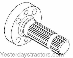 Massey Ferguson 1135 PTO Stub Shaft 677496