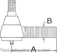 Allis Chalmers C Tie Rod End 70207725